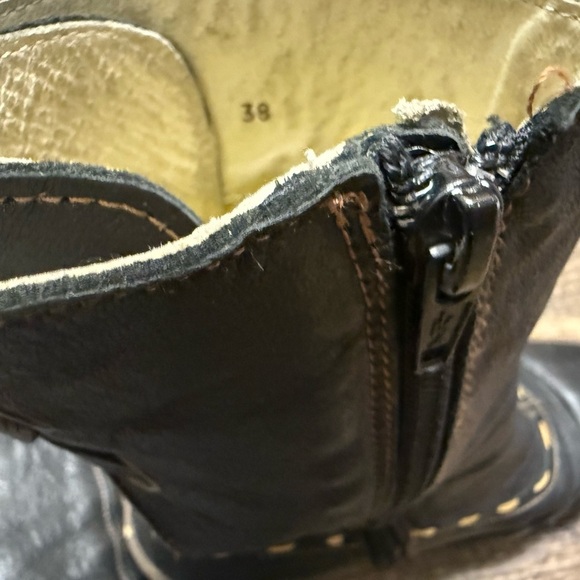 El Naturalista 7.5 (38) EUC Black Heeled Boots with Wedge Heel mosaic blend - Picture 10 of 15